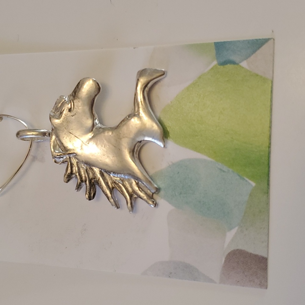 Handcrafted fine  silver pendant 99.9% silver